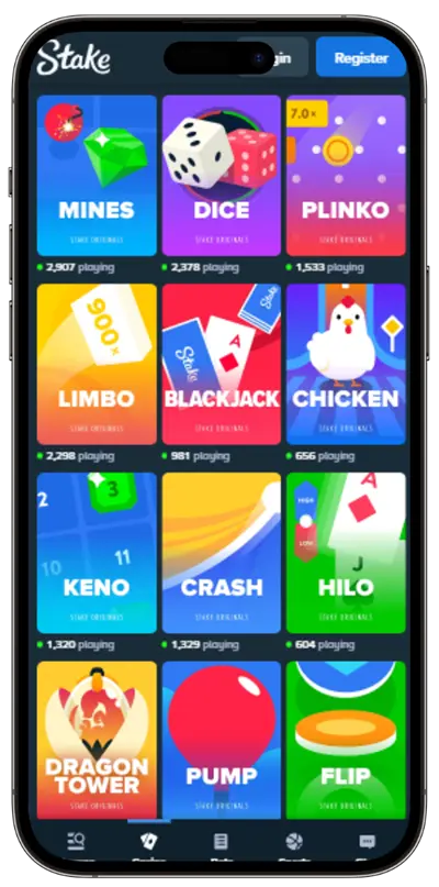 Stake Casino mobile app