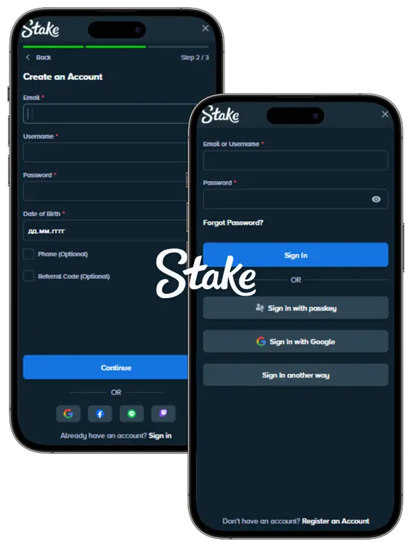 stake login
